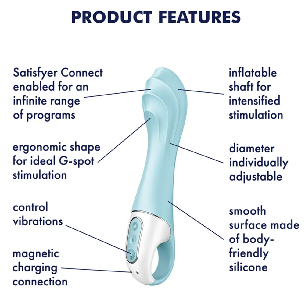 8 Satisfyer Air Pump Vibrator 5  INFLATABLE G Spot Anal APP Control USB Sex Toy