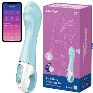 8 Satisfyer Air Pump Vibrator 5  INFLATABLE G Spot Anal APP Control USB Sex Toy