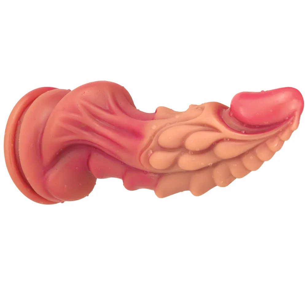 Bebuzzed 9 Alien Premium Liquid Silicone Dildo with Suction Cup