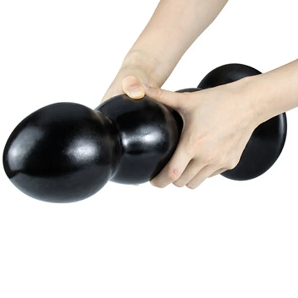 Bebuzzed Adam Beaded Anal Plug Fat 12.8 Dildo Black