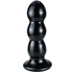 Bebuzzed Adam Beaded Anal Plug Fat 12.8 Dildo Black