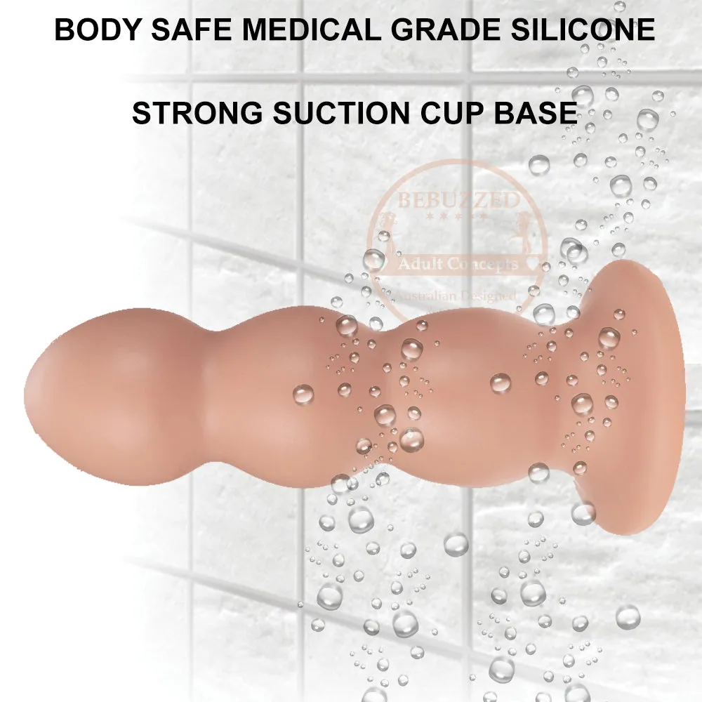 Bebuzzed Adam Beaded Anal Plug Fat 12.8 Dildo Flesh