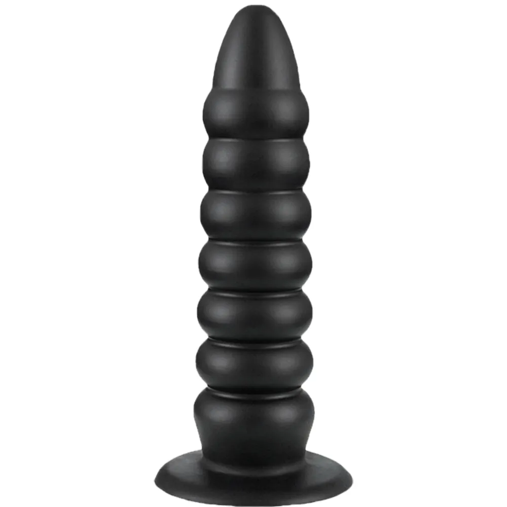 Bebuzzed Benji 10 Anal Plug Dildo Liquid Silicone Black