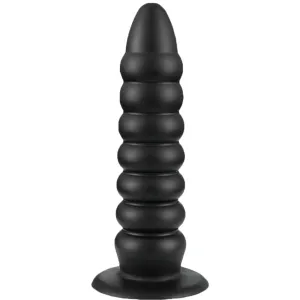 Bebuzzed Benji 10 Anal Plug Dildo Liquid Silicone Black