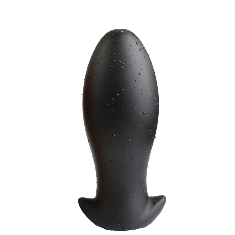 Bebuzzed DINO EGG Anal Plug Liquid Silicone Large 18cm Black