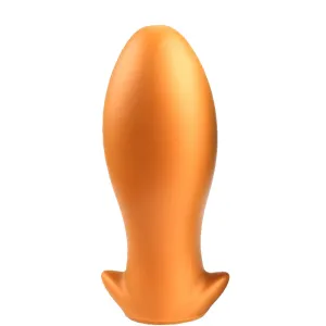 Bebuzzed DINO EGG Anal Plug Liquid Silicone LARGE 18cm Gold
