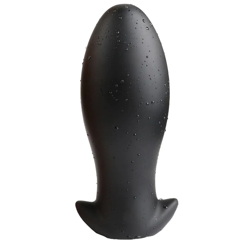 Bebuzzed DINO EGG Anal Plug Liquid Silicone XXL 23cm Black
