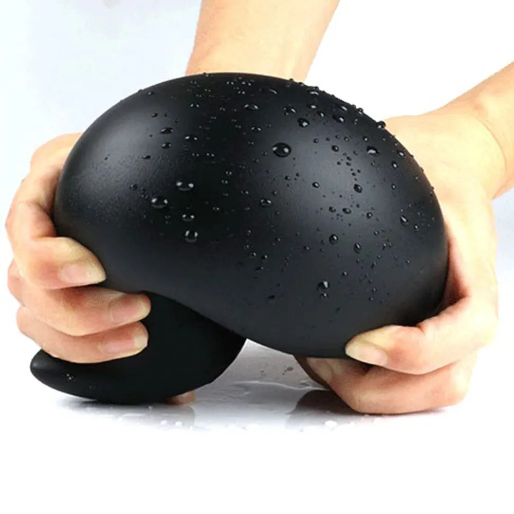 Bebuzzed DINO EGG Anal Plug Liquid Silicone XXL 23cm Gold