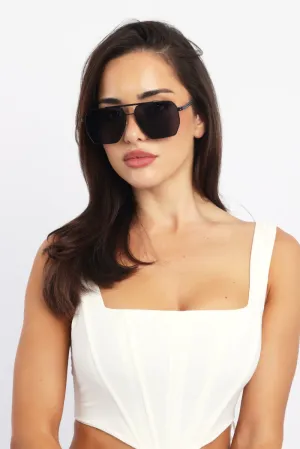 Black Aviator Sunglasses
