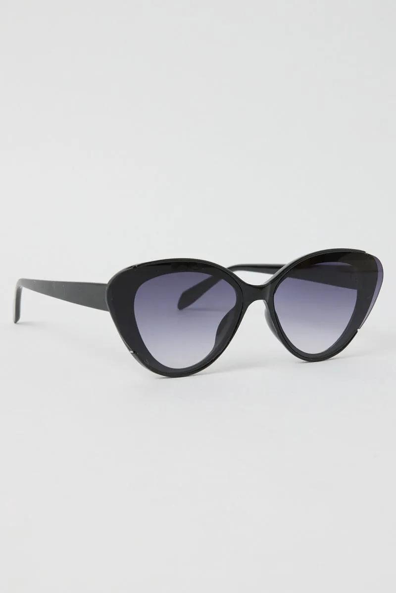 Black Cat Eye Sunglasses