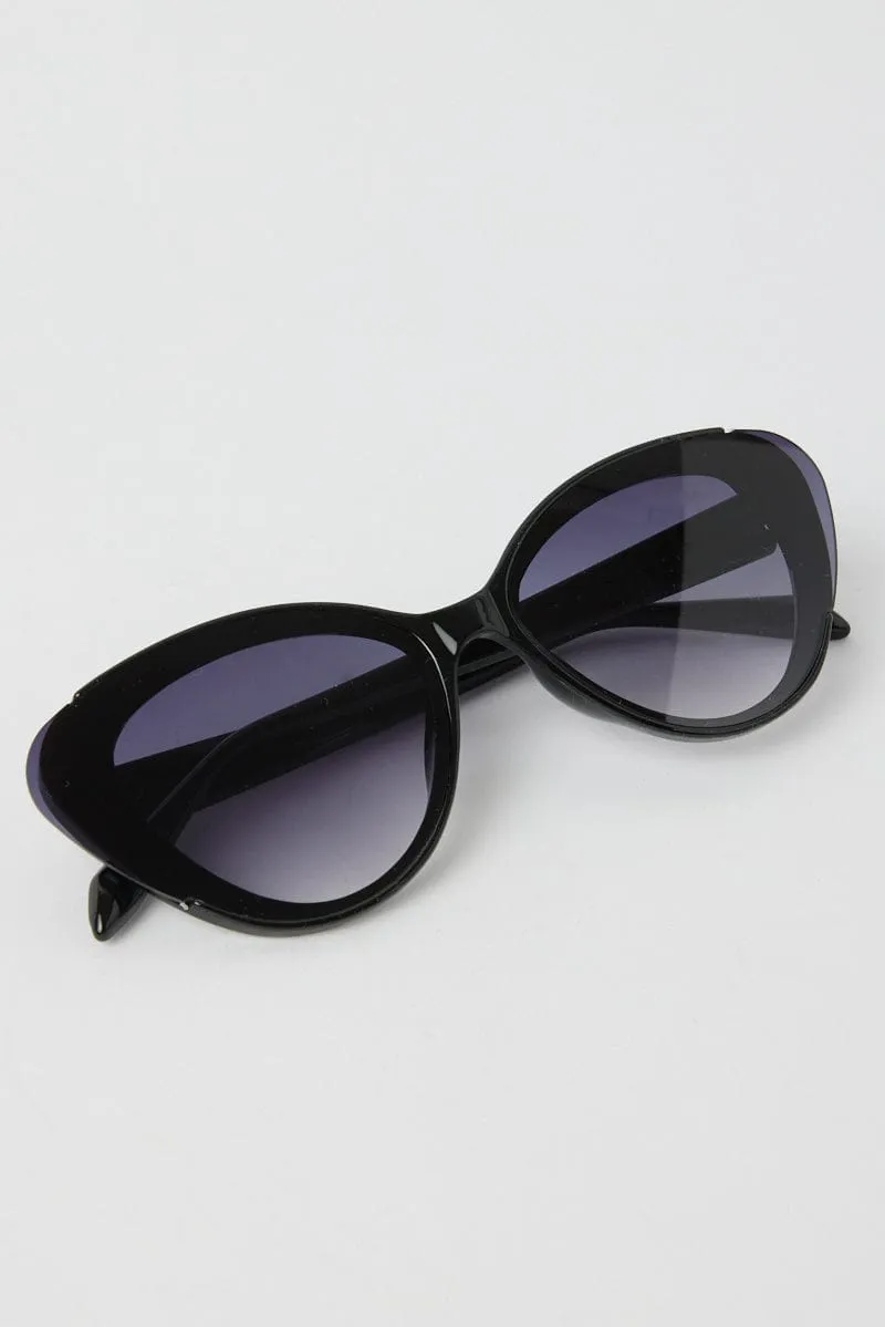 Black Cat Eye Sunglasses
