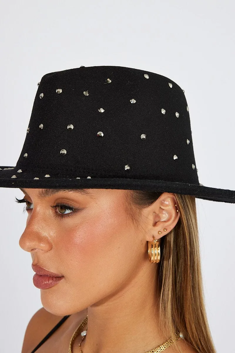 Black Fedora Hat