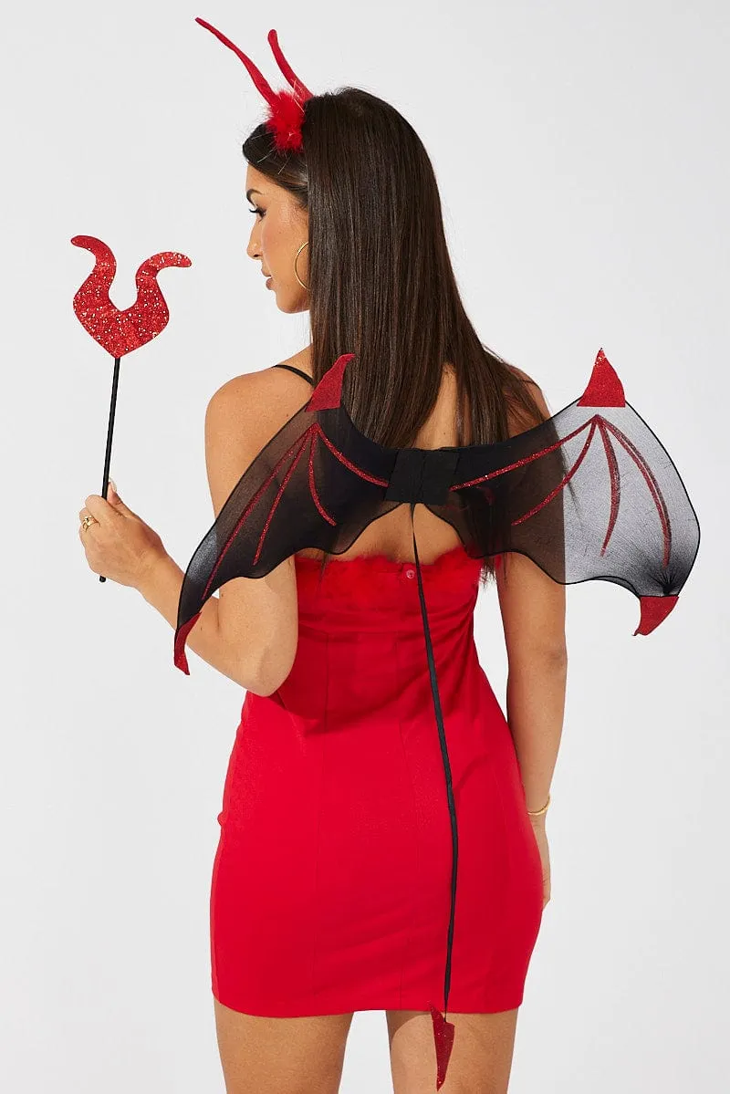 Black Halloween Devil Set