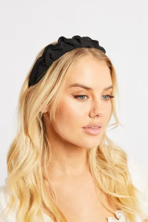 Black Ruched Headband