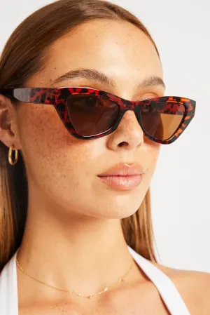 Brown Cat Eye Sunglasses