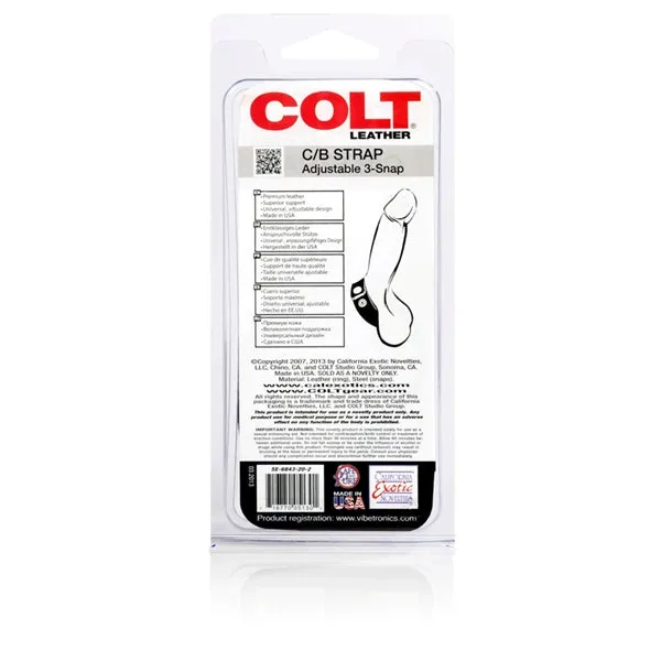 Colt Adjustable 3 Snap Leather