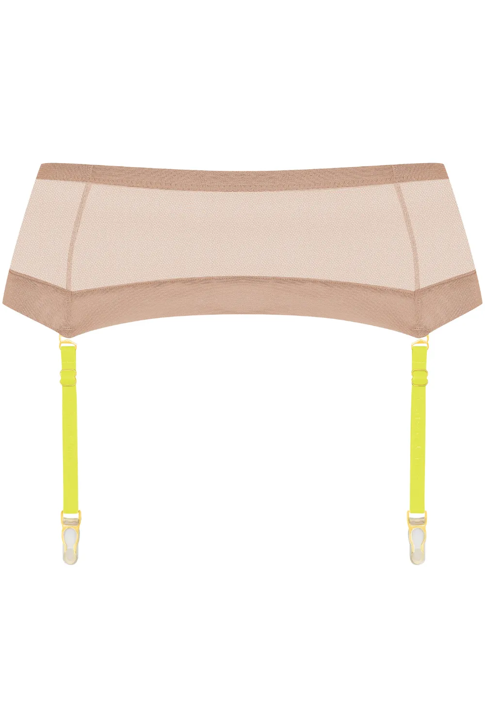Corps  Corps Suspender Belt Vanilla/Neon Yellow
