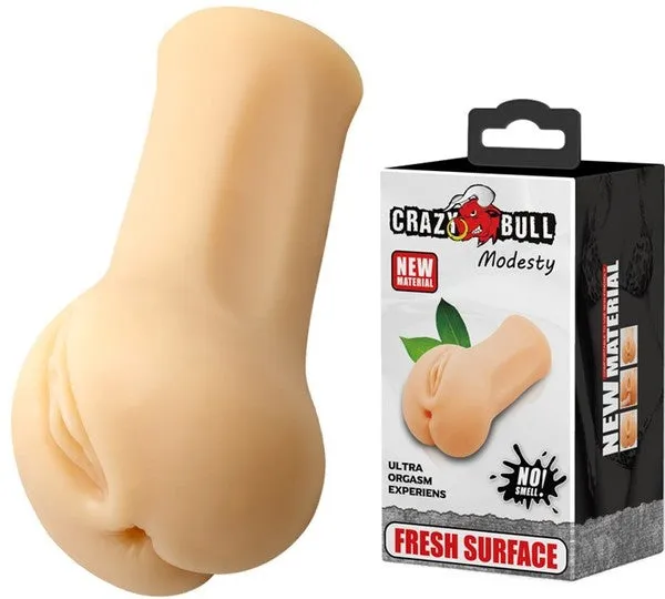 Crazy Bull Modesty Masturbator Realistic 3D Textured Pocket Pussy Male Sex Toy