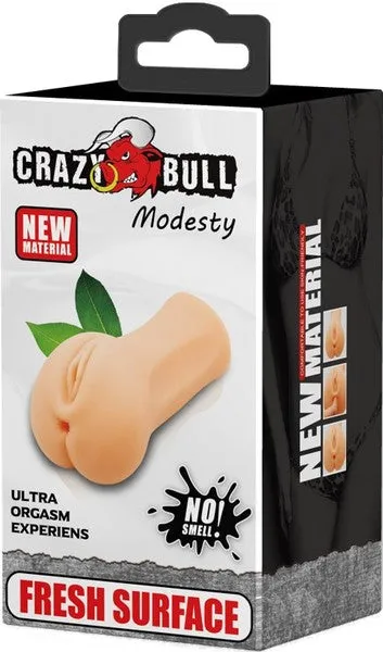 Crazy Bull Modesty Masturbator Realistic 3D Textured Pocket Pussy Male Sex Toy