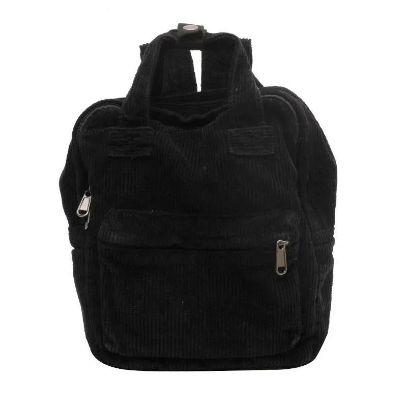 Daily Matching Corduroy Backpack For Women