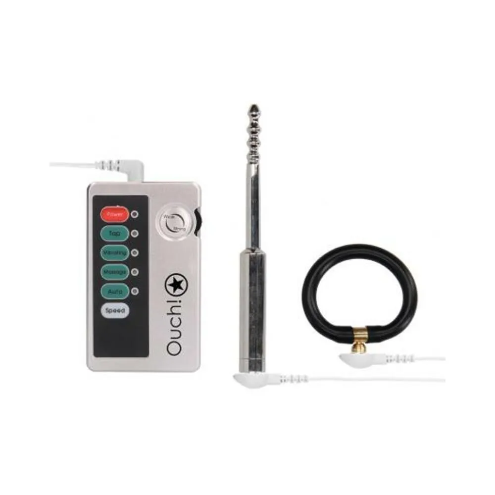 E-stim Urethral Sounding Set Small Silver