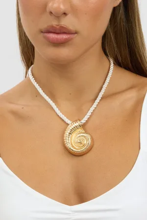 Gold Conch Necklace
