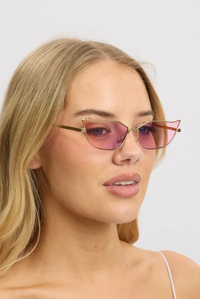 Gold Fashion Sunglasses