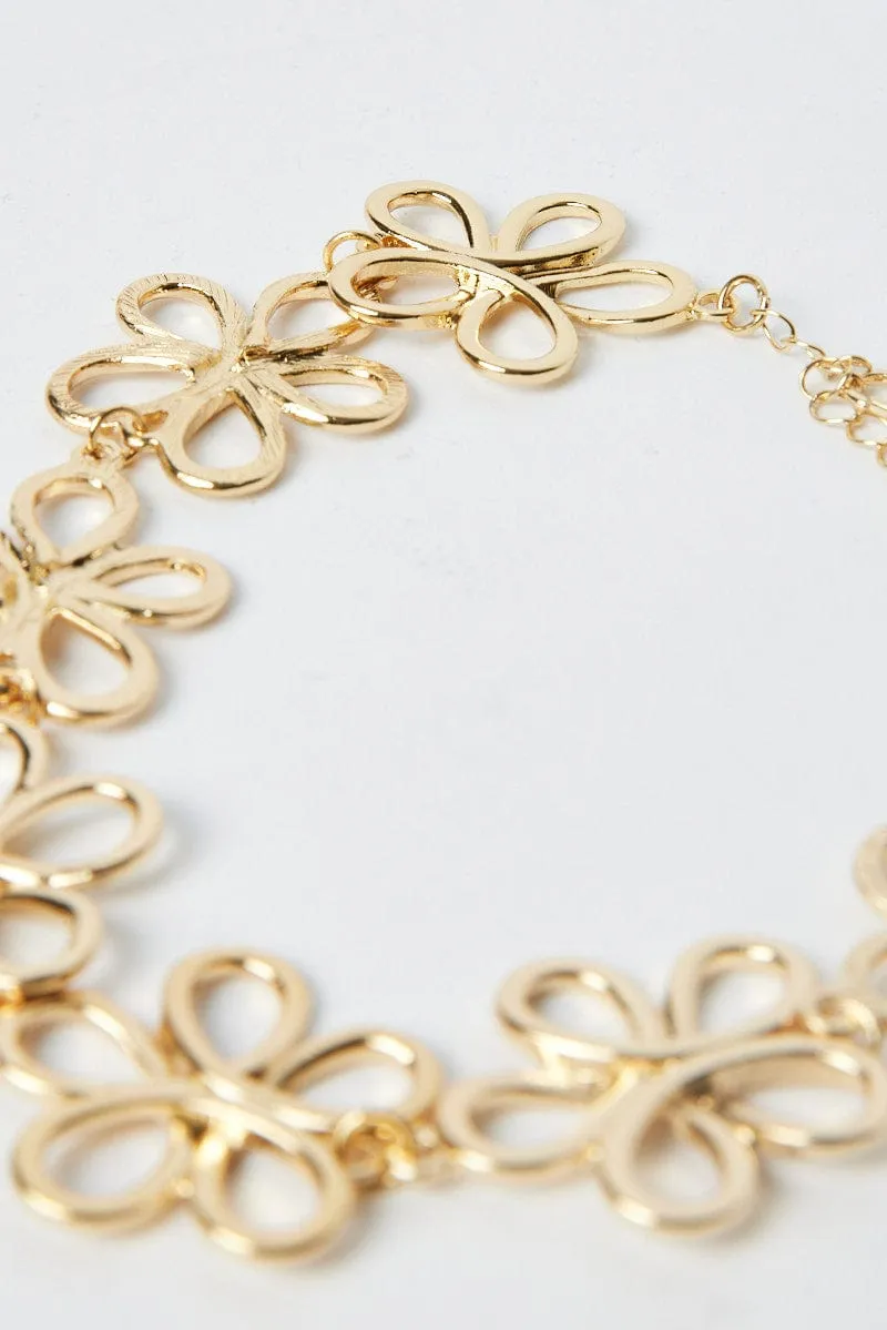 Gold Flower Necklace