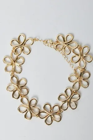 Gold Flower Necklace