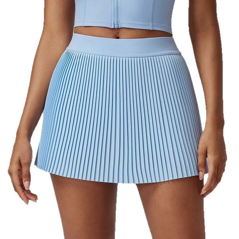 Golf Tennis Slimming High Waist Running Sports Anti-exposure Fitness Skirt