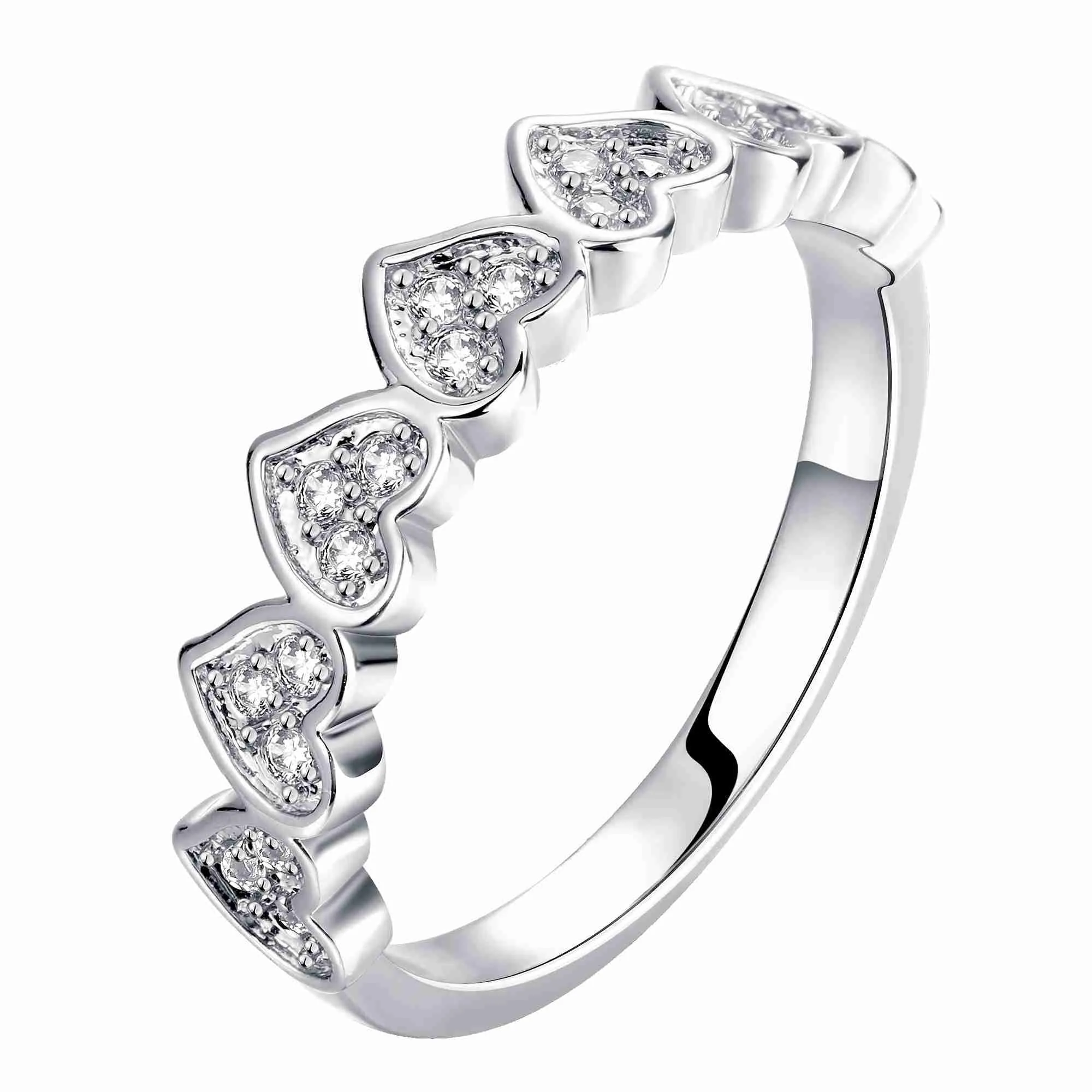 Luxurio 18K Gold Plating rings Love connected anillos love ELY