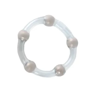 Metallic Bead Ring - Clear
