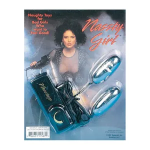 Nassty Girl Double Silver Bullet Streamline - Silver