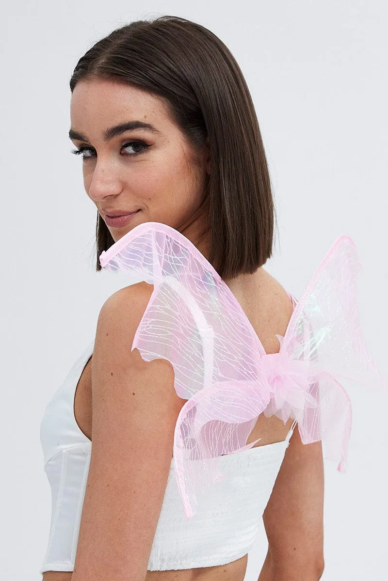 Pink Festival Butterfly Wings