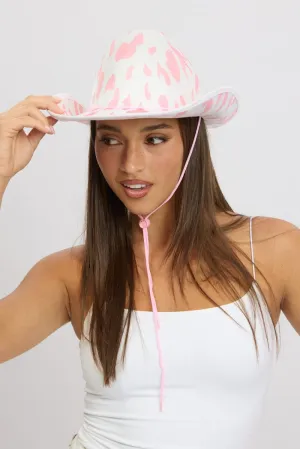 Pink Festival Cowboy Hat