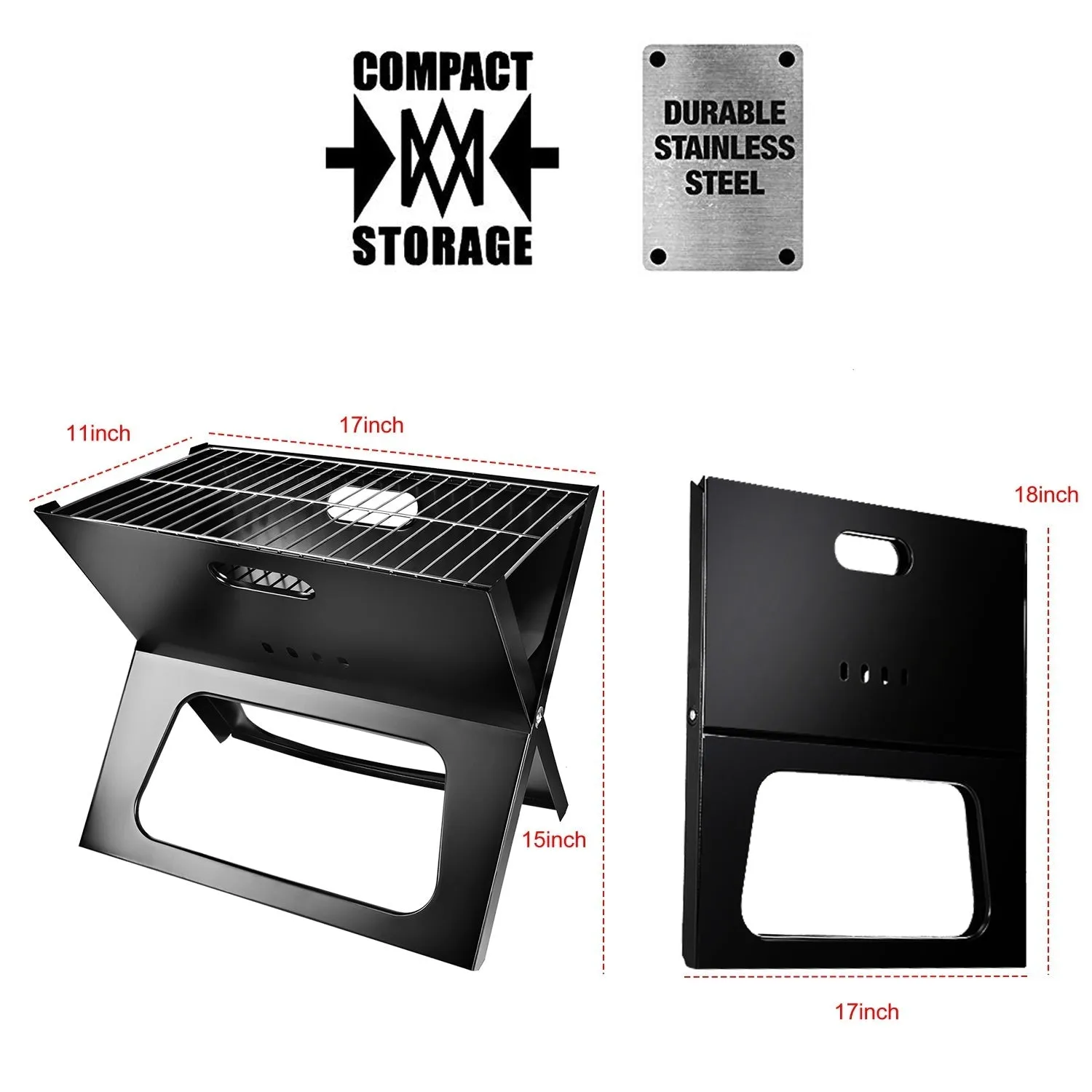 Portable BBQ Barbecue Grill Foldable