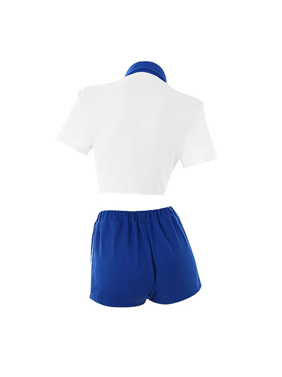 Preppy Two Piece Cheerleader Outfit
