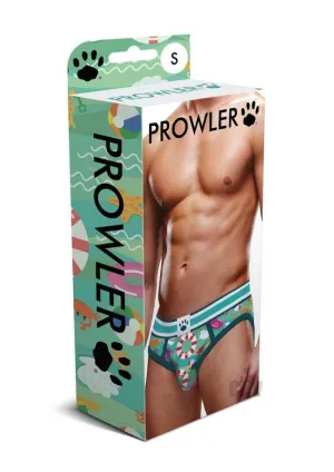 Prowler Beach Open Br Lg Aqua Ss22