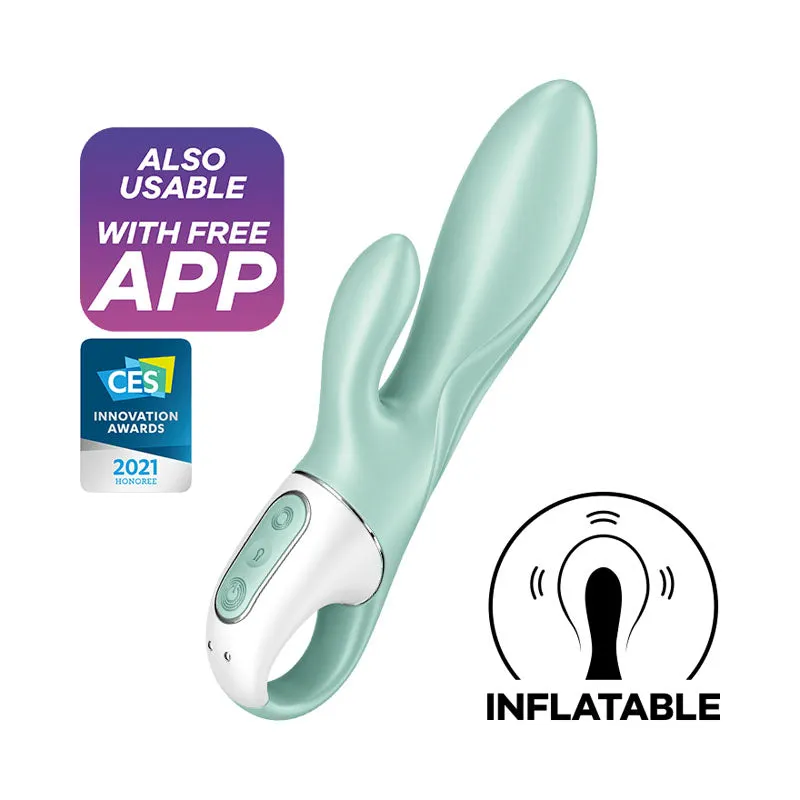Satisfyer Air Pump Bunny 5  INFLATABLE G Spot Rabbit Vibrator APP Sex Toy