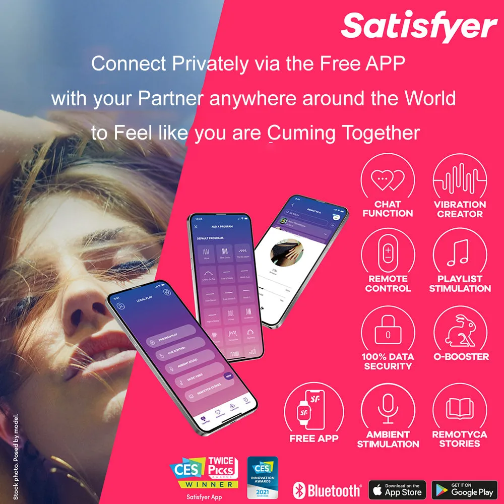 Satisfyer Dual Pleasure Clitoral Stimulator G-Spot Vibrator Sucker APP Control