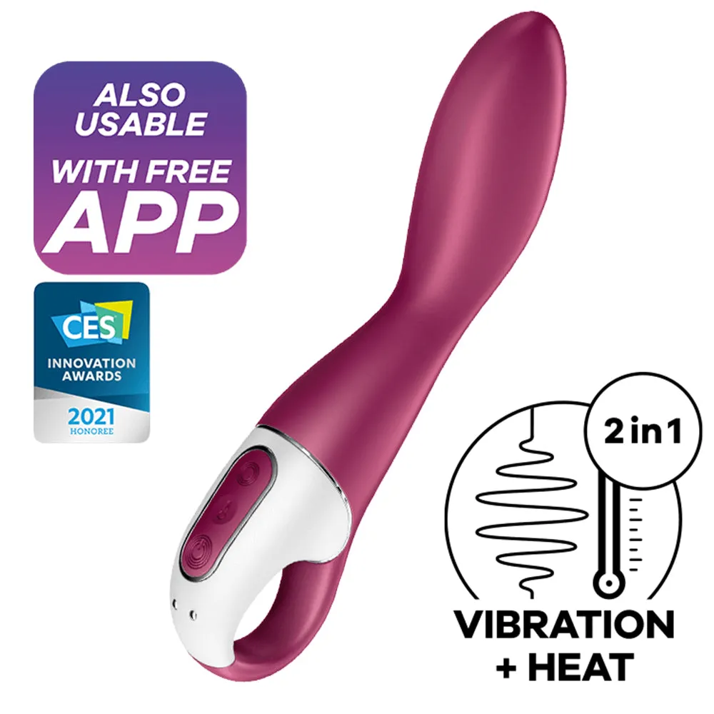 Satisfyer Heated Thrill Warming Vibrator APP Control Vibe USB Couples Sex Toy