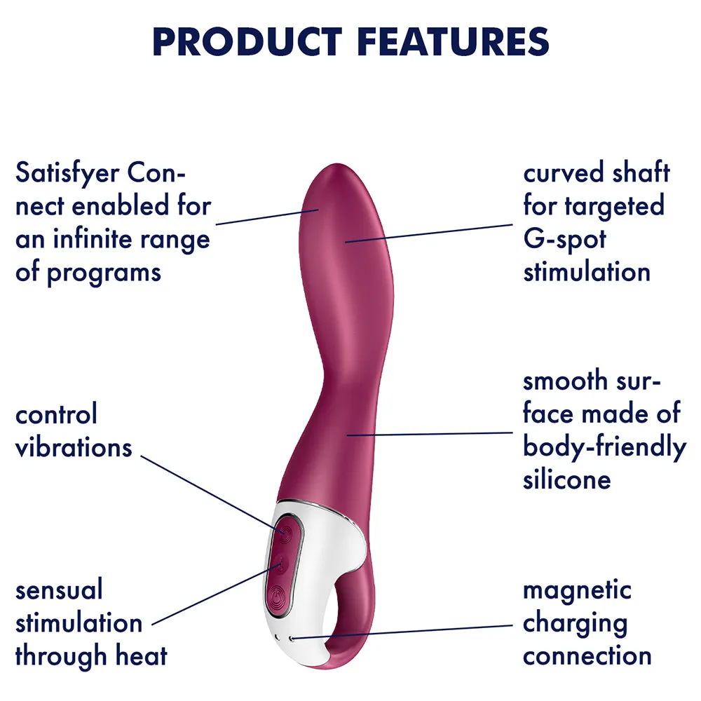 Satisfyer Heated Thrill Warming Vibrator APP Control Vibe USB Couples Sex Toy