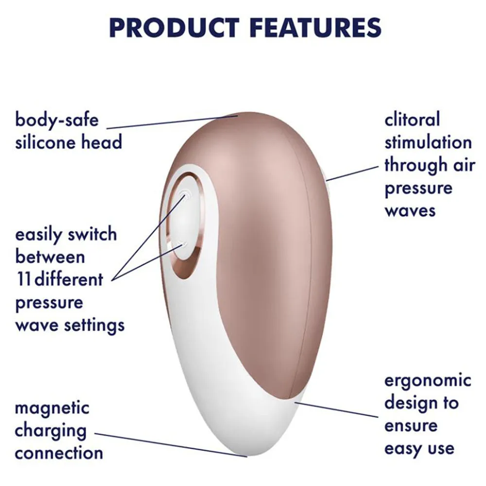 Satisfyer Pro Deluxe Air Pulse Clitoral Stimulator Vibrator Clit Sucker