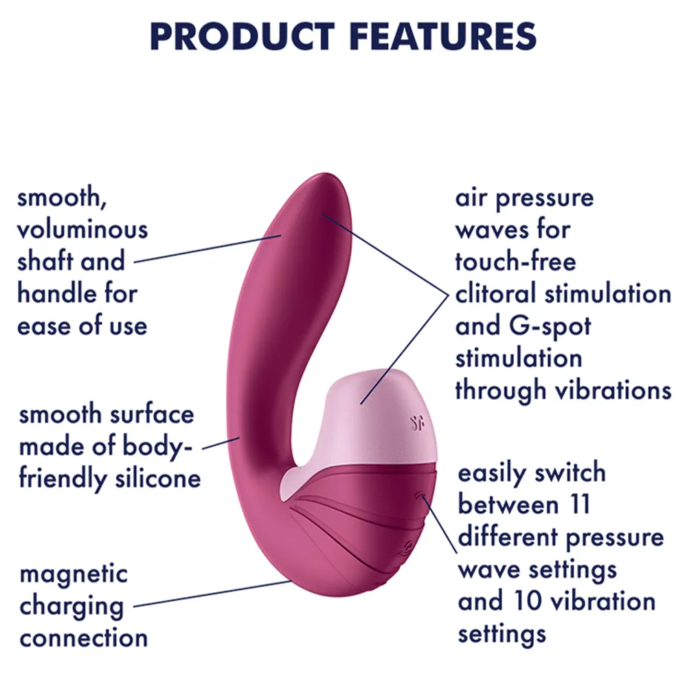 Satisfyer Supernova 2-in-1 Flexible G-Spot Vibrator Clitoral Stimulator Oral Sex