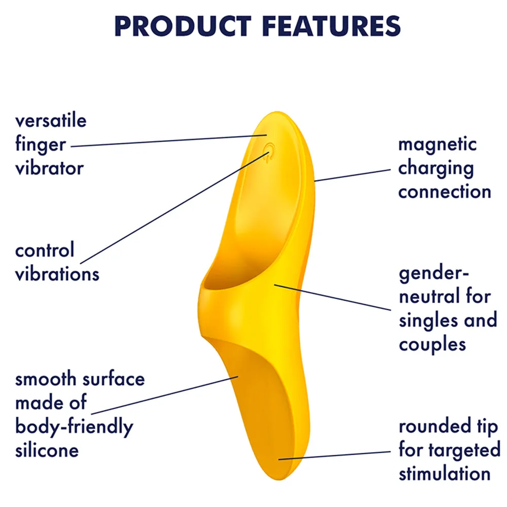 Satisfyer Teaser USB Rechargeable Finger Vibrator Clitoral Stimulator Sex Toy