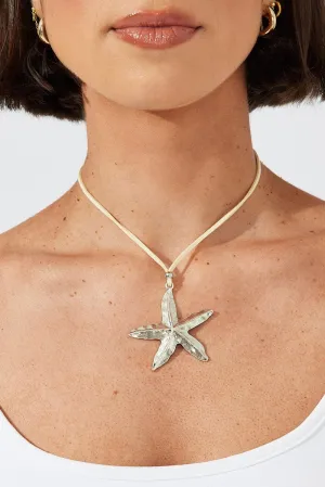 Silver Starfish Necklace