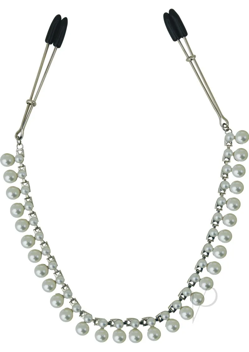 Sincerely Pearl Chain Nipple Clips