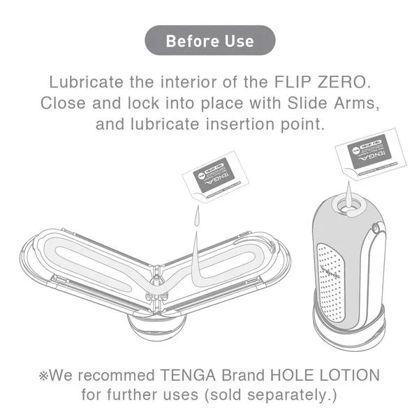 Tenga Flip 0 (Zero) White Male Masturbator Stroker Pocket Pussy Textured Sex Toy