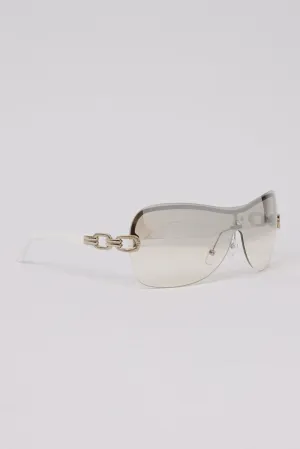 White Visor Sunglasses